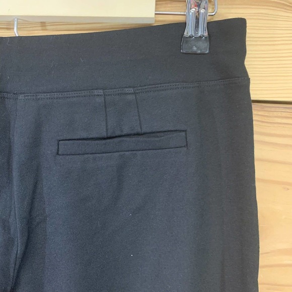Soma Yoga Pants Small Black Bootcut Pull on Stretch Thick Ponte B151 - Picture 7 of 10